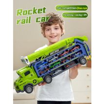 3D-Schienenauto – über der Schiene, fliegendes Auto mit hoher Wirkung – transformiertes Trägheitsauto-Puzzle-Power-Car-Spielzeugset – Auto-Spielzeugset aus Legierung