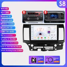 OSSURET Android per Mitsubishi Lancer 2008 2007 - 2013 autoradio lettore Video Stereo multimediale CARPLAY GPS 2 Din 4G LTE Antenna