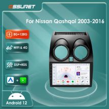 Android 12 Autoradio 2din Carplay para Nissan Qashqai J10 2006 2007 2008 2009 2010-2013 reproductor multimeida Gps Navi pantalla estéreo