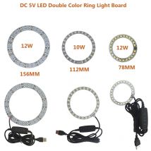YOUCENT 1PCS DC5V Chip LED dimmerabile 10W 12W Sorgente luminosa di superficie SMD 5730 Doppio colore Anello Lampada Perline Lampadina LED regolabile fai da te