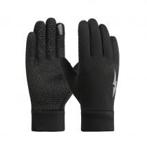 Fahrradhandschuhe für Herren, reflektierendes Winterlogo, warm, rutschfest, wasserdicht, Laufen, Bergsteigen, Skihandschuhe