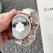 Dehnbares Elastisches Stoff-Uhrenarmband 18mm 20mm 22mm Schnellverschluss Scrunchie-Armband für Huawei Watch GT 4 GT5/ Samsung Galaxy Watch7