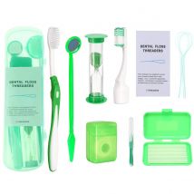8 Teile/paket Tragbare Kieferorthopädische Pflege Kit für Zahnspangen Reise Mundpflege Kit mit Interdentalbürste Dental Wachs Zahnseide Oral Spiegel Pick