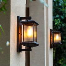 Außenwandleuchte aus Metall, wasserdicht, Außenwandleuchten, AC90–260 V, Außenwandbeleuchtung für Hotelvilla, große Veranda, Gartentor
