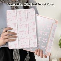 Hülle für iPad 10.2/9.7/10,9 Zoll Abdeckung, transparentes Acryl, doppelseitiger Druck, optional mit kapazitivem Stift-/Filz beutelset