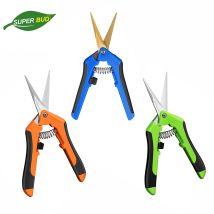 6,5 Zoll Gartenhandschere Gartenschere Trimmschere Edelstahl gerade/gebogene Klingen für Knospen Kräuter Blumen