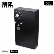 MUGE-58L silber schwarz auto kraftstoff tank aluminium ölfang kann spiegel polieren universal racing modifizierte brennstoffzelle mit sensor occ043