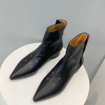 2026 New Autumn WInter Ankle Boots Fashion Pointed Toe Thin Appearence Women Short Flat Boots Leisure Ladies Shoes Comfort Shoes