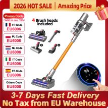 (Codice promozionale: EU6006)ABIR VC205 aspirapolvere intelligente, 27000PA, sensore di polvere intelligente, Touch Screen, velocità automatica, aspirapolvere portatile senza fili portatile per la