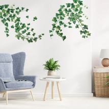 Green Ivy Wall Stickers Creative Natural Living Room Restaurant Warm Stickers Self-adhesive Room Decoration Wall Decor For Home