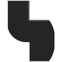 Reusable Color Enhancement Barber Card Easy to Clean with Measurement Indicators Beard Line Up Tool Black Hairline Maker