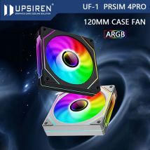 UPSIREN UF-1 PRISM 4 PRO Wentylator do obudowy komputera 12 cm ARGB 4-pinowy PWM Cichy wentylator chłodzący 12 V Duża objętość powietrza 45,2 CFM/600-1500 obr./min
