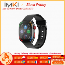 IMIKI Frame 2 Smartwatch Display AMOLED da 2.01" Chiamate Bluetooth 100 + Modalità Sportive Monitoraggio della Salute/Dormi per Android IOS