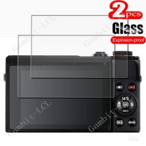 2PCS 9H gehärtetes Glas für Canon PowerShot G7X Mark III 3/G7 X Mark3 MK3 G7XIII G7X3 Kamera LCD-Bildschirm Kamera-Displayschutzfolie