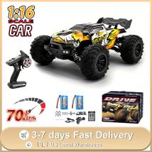 1/16 RC Car 4x4 zdalnie sterowany wózek 16101PRO/16102PRO bezszczotkowy 70KM/H 2.4G elektryczne szybkie terenowe zabawki do driftu dla dzieci