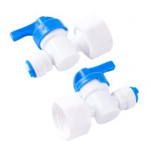 Reverse Osmosis Filter System Purifier 1/2" Female Thread to 1/4" Pipe Ball Valve Quick Connect Shut off Water Purifier Valve