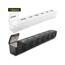1PCS Small Pill Organizer 7 Day Pill Box 1 Time a Day, Travel Friendly Day Night Vitamin Organizer, Weekly Pill Case Container