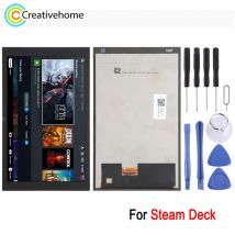 Pantalla LCD de 7 pulgadas para consola de juegos Steam Deck 2022, pantalla LCD de 60Hz con digitalizador, accesorios de reparación de montaje completo, pieza de repuesto