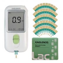 Sistema de medidor de entrenamiento de umbral de lacata en sangre de precisión rápida, Kit de Monitor de prueba de ácido lactico con tira de prueba dorada de 50 piezas, aplicación gratuita