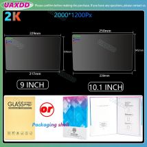Pellicola proteggi schermo PET da 9 pollici da 10,1 pollici per 2 DIN GPS Autoradio Lettore multimediale Navigazione Kit telaio Android Interni in vetro stereo 2K