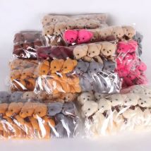 12Pcs/Lot Miękki pluszowy miś Pluszowe zabawki Mini pluszowy miś Lalki Zabawka Mały prezent Impreza Ślub Brelok Torba Breloczek Teddy Breloczek do kluczy