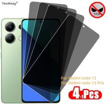 Protezione dello schermo privacy per Redmi note 13 4G Vetro temperato Anti-spia Pellicola protettiva anti-peeping per Redmi note 13 Pro