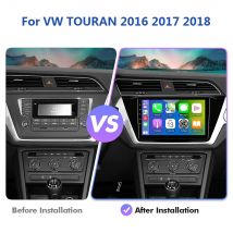 Isudar T78P Android13 Lettore radio automatico per VW/Volkswagen/TOURAN 2016+ Multimedia per auto con cornice canbus 2K schermo carplay DSP 4G