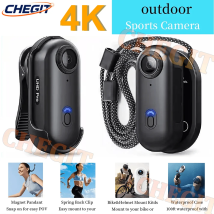 Videocamera d'Azione Magnetica Mini 4K WiFi 1080P POV, Videocamera Tascabile per Vlog, Supporto per Casco, Moto, Bicicletta, Sport