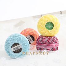 Rhapsody Size 40 Cotton Pearl Thread Perfect For Crochet Tatting Knitting Quilting Needlepoint DIY 300 Yards 25 Grams Per Ball