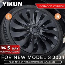4PCS Coprimozzo per il Nuovo Tesla Model 3 Highland 2024 18 Pollici Prestazioni Sostituzione Copriruota Automobile Cerchio Completo Accessori di Copertura