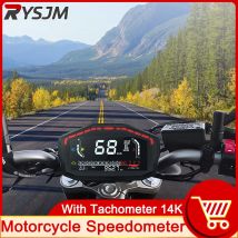 Ad motorrad lcd tachometer digitaler kilometer zähler tachometer multifunktion geschwindigkeit kraftstoffs tand messer mit blinker für yamaha