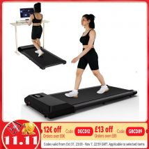 300 Ibs Weight Capacity 2.5 HP 2 in 1 Portable Treadmill for Home with Remote Control LED Display Walking Pad Treadmill