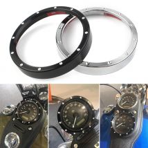 Motorrad Tachoanzeige Lünette Zierring für Harley Sportster XL883 XL1200 XL 883 1200 Dyna Street Bob Low Rider 3,34 Zoll innen