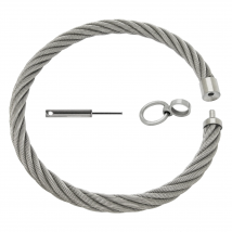 Wirerope stainless steel slave collar lockable choker women necklace torques fashion jewelry