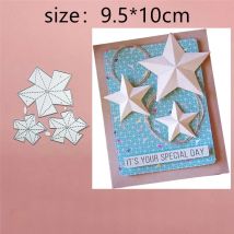 Five-Pointed Star Tag Metal Cut Dies Stencils for Scrapbooking Stamp/photo album Decorative Embossing DIY Paper Cards