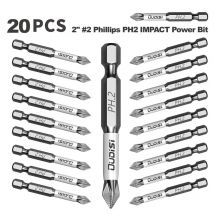 Wkrętak udarowy Phillips PH2 50 mm/2 cale — idealny do prac z tworzyw sztucznych, drewna i metalu!