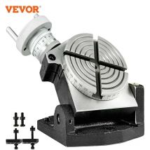 Tavolo rotante Tavolo rotante verticale orizzontale da 4 pollici/100 mm Tavolo rotante a 4 slot per fresatrice Tavolo rotante MT-2 per fresatura