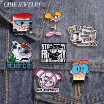 Serie animata dei cartoni animati Spille smaltate Periferiche anime Personaggi Qual bel giorno per la scienza Spille Distintivo da bavero Regalo di gioielli