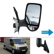 Braccio corto del gruppo specchietto retrovisore laterale destro per Ford Transit Van MK7 2000-2014 Vetro di regolazione elettrica