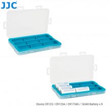 Jjc cr123 cr123a Batterie fach für 9x cr123 cr123a cr17345 cr16340 wasserfester stoß fester cr123 cr123a Batteriesp eicher
