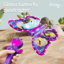 Nuovo V40 Glitter Farfalla Aereo telecomandato 2.4GHz Sensore di gravità Mini Drone RC Quadcopter Giocattolo per bambini Regalo