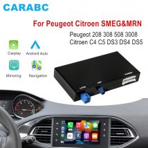 For Peugeot Citroen SMEG&MRN 208 308 508 3008 C4 DS3 DS5 Wireless Carplay Android Auto Navigation Mirroring Airplay Navigation