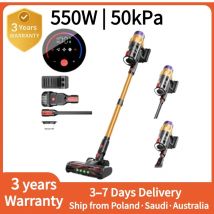 IDEACH V18 550W 55kPa ręczny bezprzewodowy odkurzacz, inteligentny ekran dotykowy, 3 tryby zasilania, wymienny akumulator, odkurzacz do domu