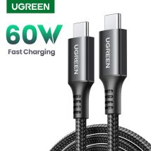 UGREEN PD60W Cavo di ricarica rapida da USB tipo C a USB C da 100 W per iPhone 17 MacBook iPad Samsung Xiaomi Cavo di ricarica rapido USB tipo C