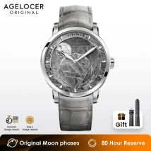 AGELOCER Original 29.51-Days Meteorite Moon Phase Watch Birthday Gift for Men