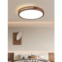 Nordic Simple Solid Wood Ceiling Lamp Modern Fashion Aisle Lamp Circular Three Color LED Lamp Ultra Thin Study Bedroom Lamp