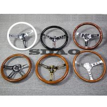 Klassisches Holzlenkrad 15 Zoll 380mm hochwertige abs Nachahmung Pfirsich holz Universal Racing Drifting Lenkrad