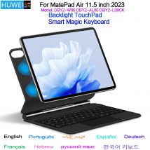 HUWEI Magische Tastatur mit Hintergrundbeleuchtung für Huawei MatePad Air 11,5 Zoll 2023, Mate Pad Air 11,5 DBY2-W00 AL00 Tablet Smart Cover Folio