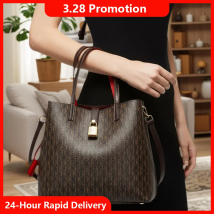 CH Premium Versatile Leather Crossbody Bag Ladies Large Capacity Daily Commuter Tote Bag Letter Print Design Ladies Fashion