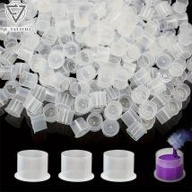 Einweg Tattoo Transparent Ink Cups Permanent Make-Up Färbung Pigment Tasse Container Tattoo Zubehör für Tattoo Künstler